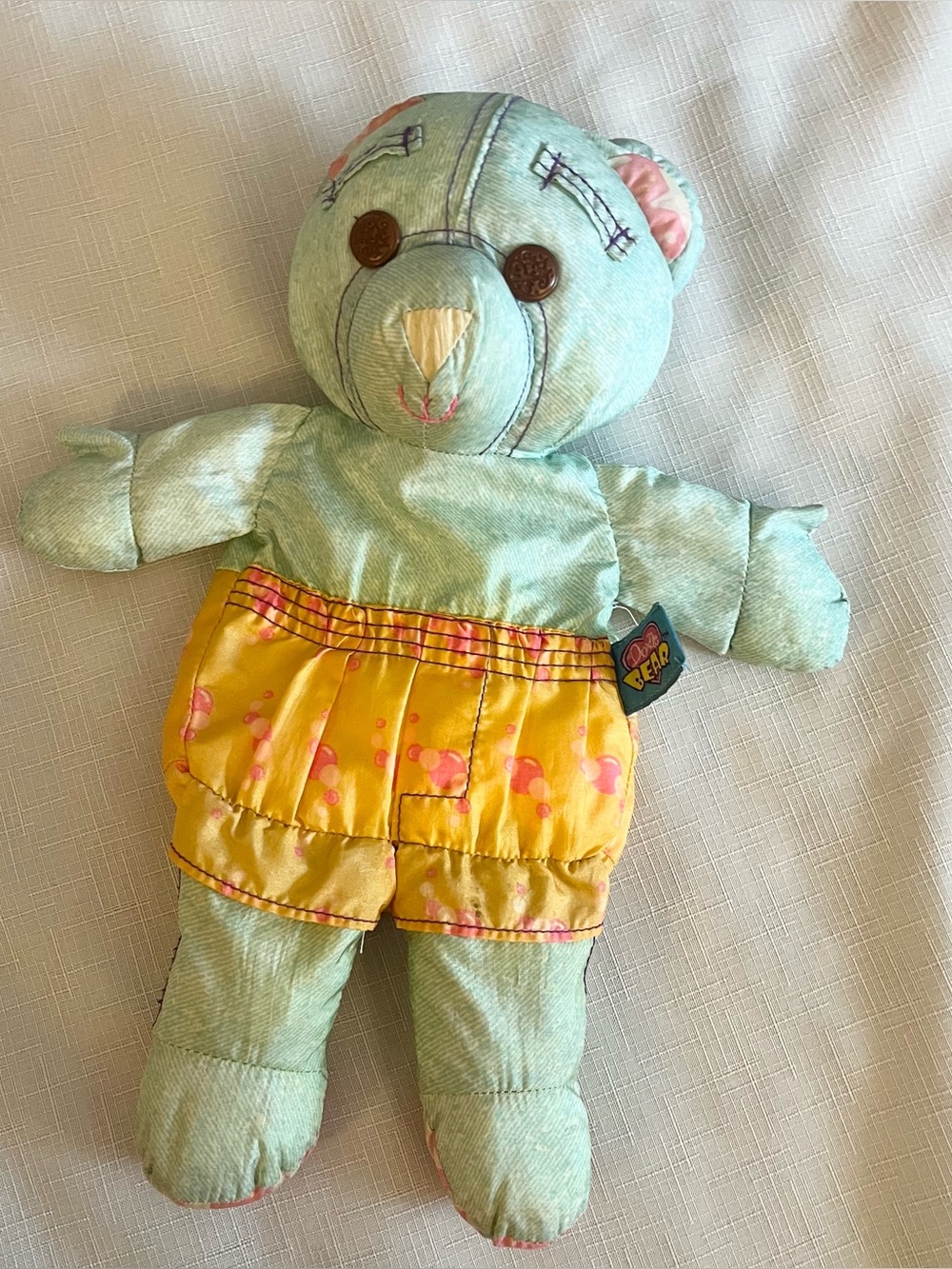 1996 Tyco Splash Time Doodle Bear the original blue
